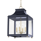 Mitzi | Leigh Lantern in Aged Brass, Large White Cliff Studio Pendant Lighting