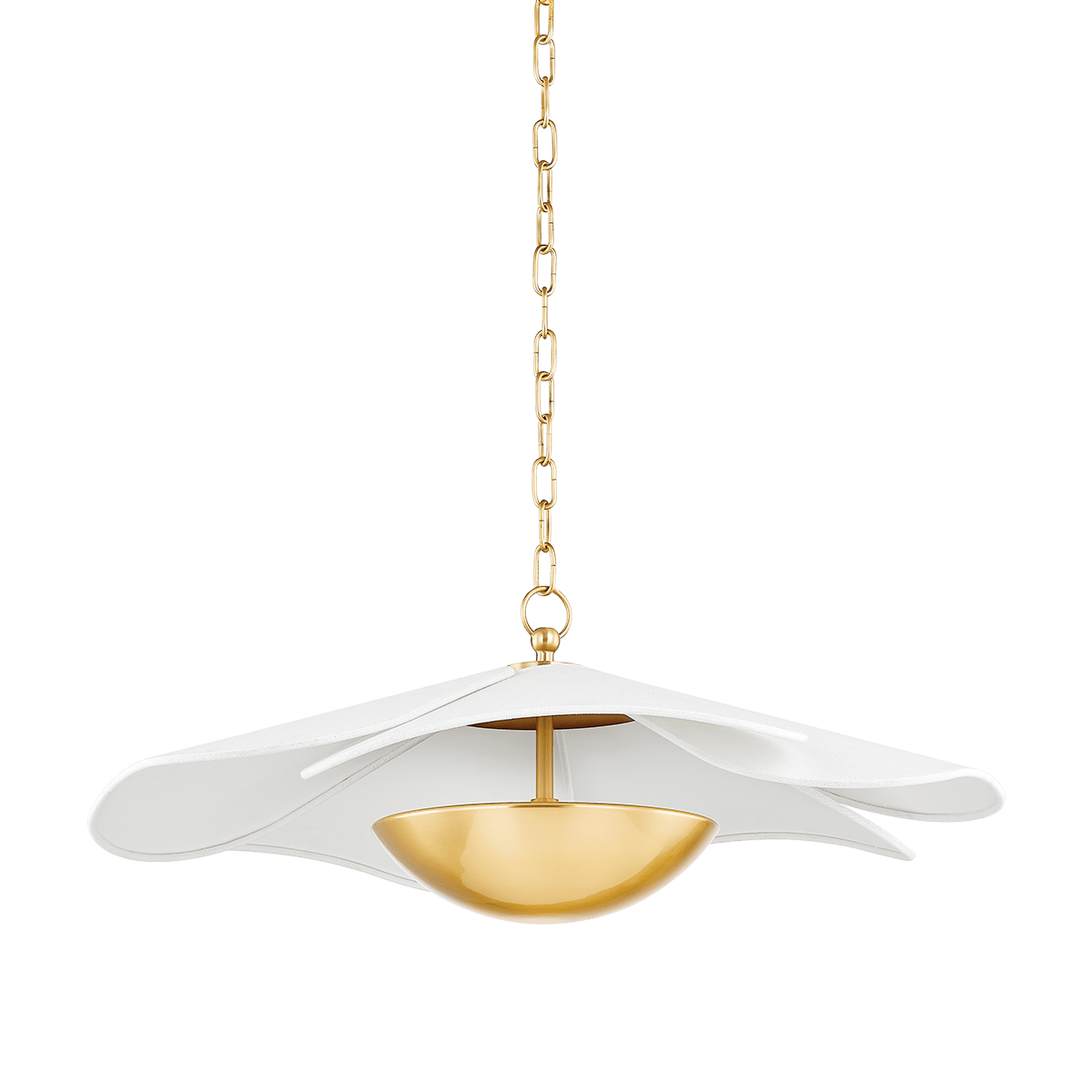 Mitzi | Madeline Pendant in Aged Brass White Cliff Studio Pendant Lighting