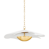 Mitzi | Madeline Pendant in Aged Brass White Cliff Studio Pendant Lighting