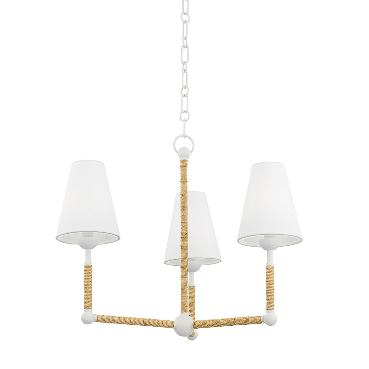 Mitzi | Mariana Chandelier in Texture White, Small White Cliff Studio Chandelier