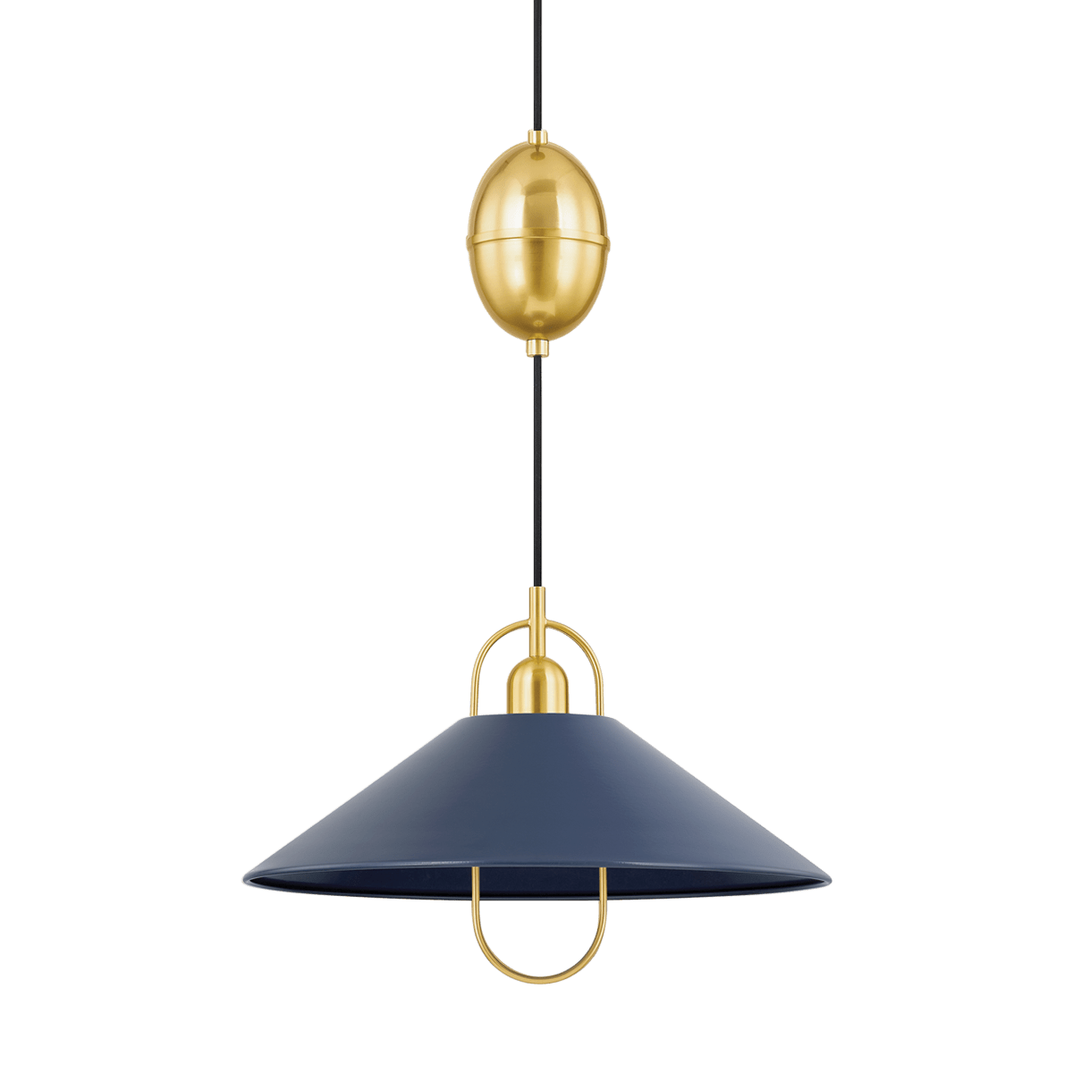 Mitzi | Mariel Pendant in Aged Brass White Cliff Studio Pendant Lighting