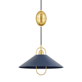 Mitzi | Mariel Pendant in Aged Brass White Cliff Studio Pendant Lighting