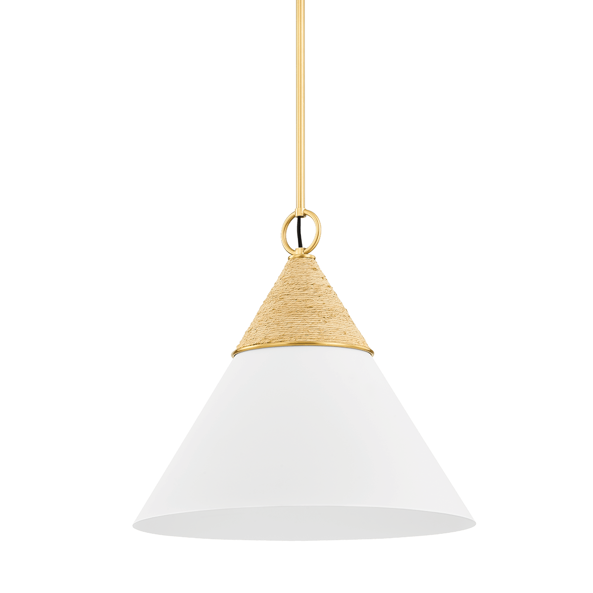 Mitzi | Mica Pendant in Aged Brass White Cliff Studio Pendant Lighting