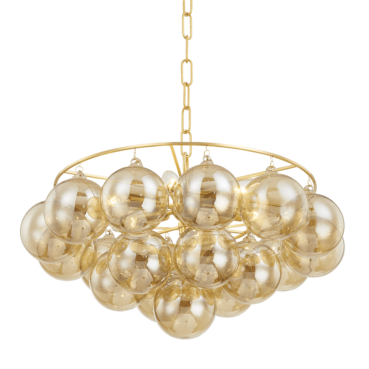 Mitzi | Mimi Chandelier in Aged Brass, H711806-AGB White Cliff Studio Chandelier