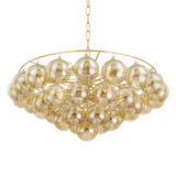 Mitzi | Mimi Chandelier in Aged Brass, H711809-AGB White Cliff Studio Chandelier