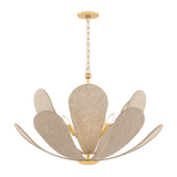 Mitzi | Nadine Chandelier in Aged Brass White Cliff Studio Chandelier