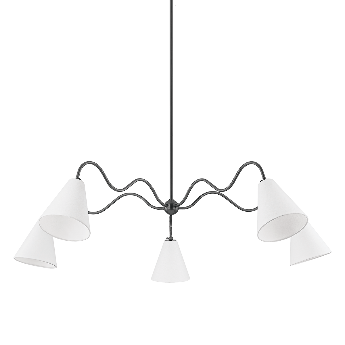 Mitzi | Onda Chandelier in Old Bronze White Cliff Studio Chandelier
