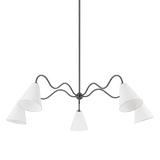 Mitzi | Onda Chandelier in Old Bronze White Cliff Studio Chandelier