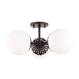 Mitzi | Paige Semi Flush - OLD BRONZE White Cliff Studio Semi Flush
