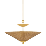 Mitzi | Perilla Pendant in Aged Brass White Cliff Studio Pendant Lighting