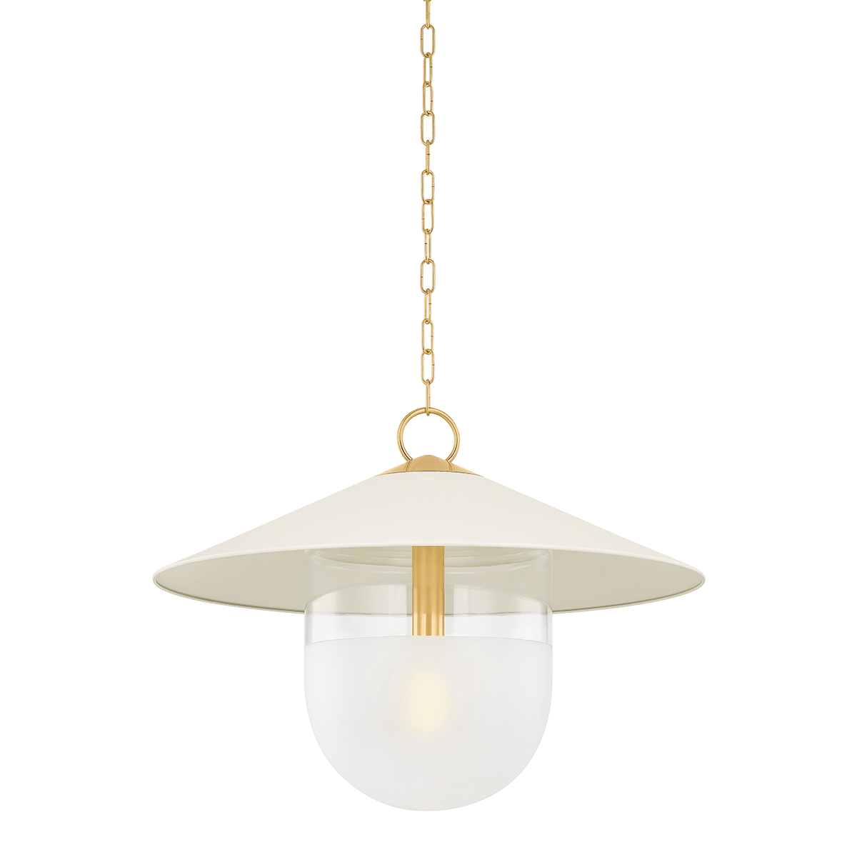 Mitzi | Ressi Pendant in Aged Brass White Cliff Studio Pendant Lighting