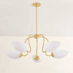 Mitzi | Reva Chandelier - AGED BRASS White Cliff Studio Chandelier