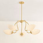 Mitzi | Reva Chandelier - AGED BRASS White Cliff Studio Chandelier