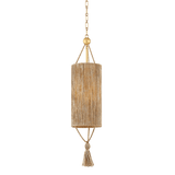 Mitzi | Reyn Pendant in Aged Brass, Large White Cliff Studio Pendant Lighting