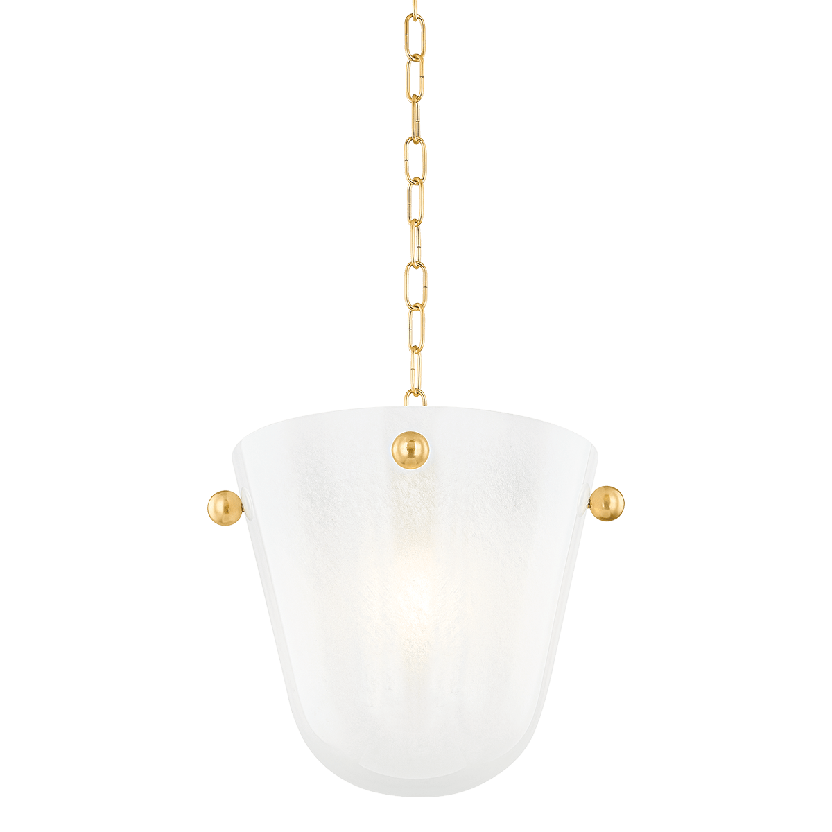 Mitzi | Rima Pendant in Aged Brass White Cliff Studio Pendant Lighting