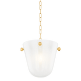 Mitzi | Rima Pendant in Aged Brass White Cliff Studio Pendant Lighting