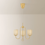 Mitzi | Samantha Chandelier - AGED BRASS White Cliff Studio Chandelier