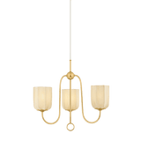 Mitzi | Samantha Chandelier - AGED BRASS White Cliff Studio Chandelier