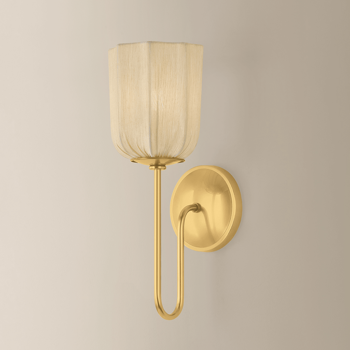 Mitzi | Samantha Wall Sconce - AGED BRASS White Cliff Studio Wall Sconce