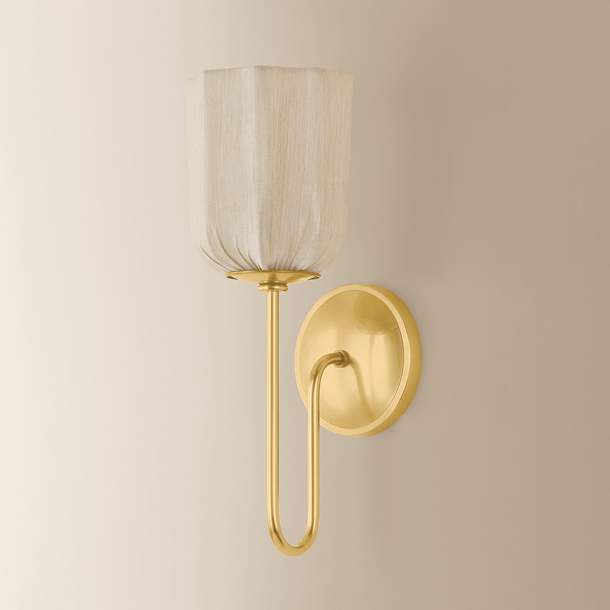Mitzi | Samantha Wall Sconce - AGED BRASS White Cliff Studio Wall Sconce