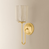 Mitzi | Samantha Wall Sconce - AGED BRASS White Cliff Studio Wall Sconce