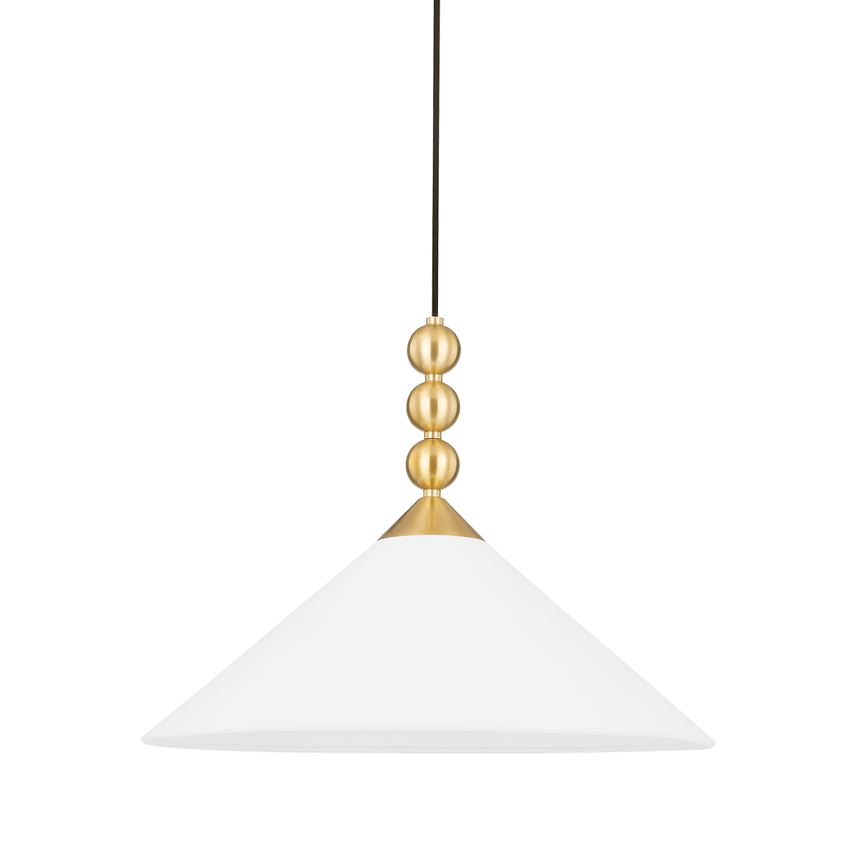 Mitzi | Sang Pendant in Aged Brass White Cliff Studio Pendant Lighting