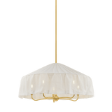 Mitzi | Shivonne Chandelier in Aged Brass, Large White Cliff Studio Pendant Lighting