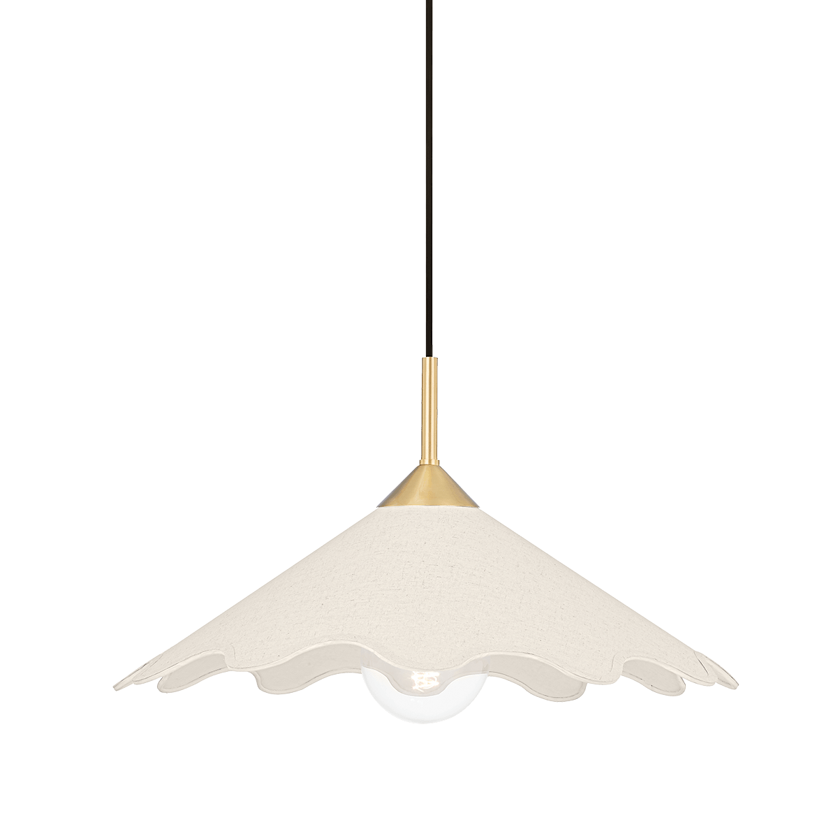 Mitzi | Sodsai Pendant in Aged Brass White Cliff Studio Pendant Lighting