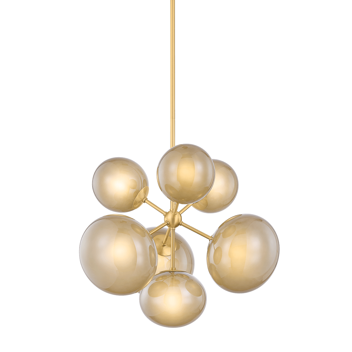 Mitzi | Zaley Chandelier in Aged Brass White Cliff Studio Chandelier