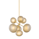 Mitzi | Zaley Chandelier in Aged Brass White Cliff Studio Chandelier
