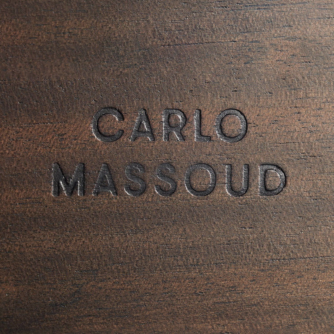 Modern Farmhouse object - varnished mahogany - black White Cliff Studio Decorative Objects