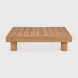 Monocle outdoor coffee table - teak - square White Cliff Studio Outdoor Coffee Table