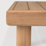 Monocle outdoor coffee table - teak - square White Cliff Studio Outdoor Coffee Table