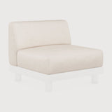 Monocle outdoor modular 1 seater sofa cushion set - White fabric White Cliff Studio Outdoor Sofa