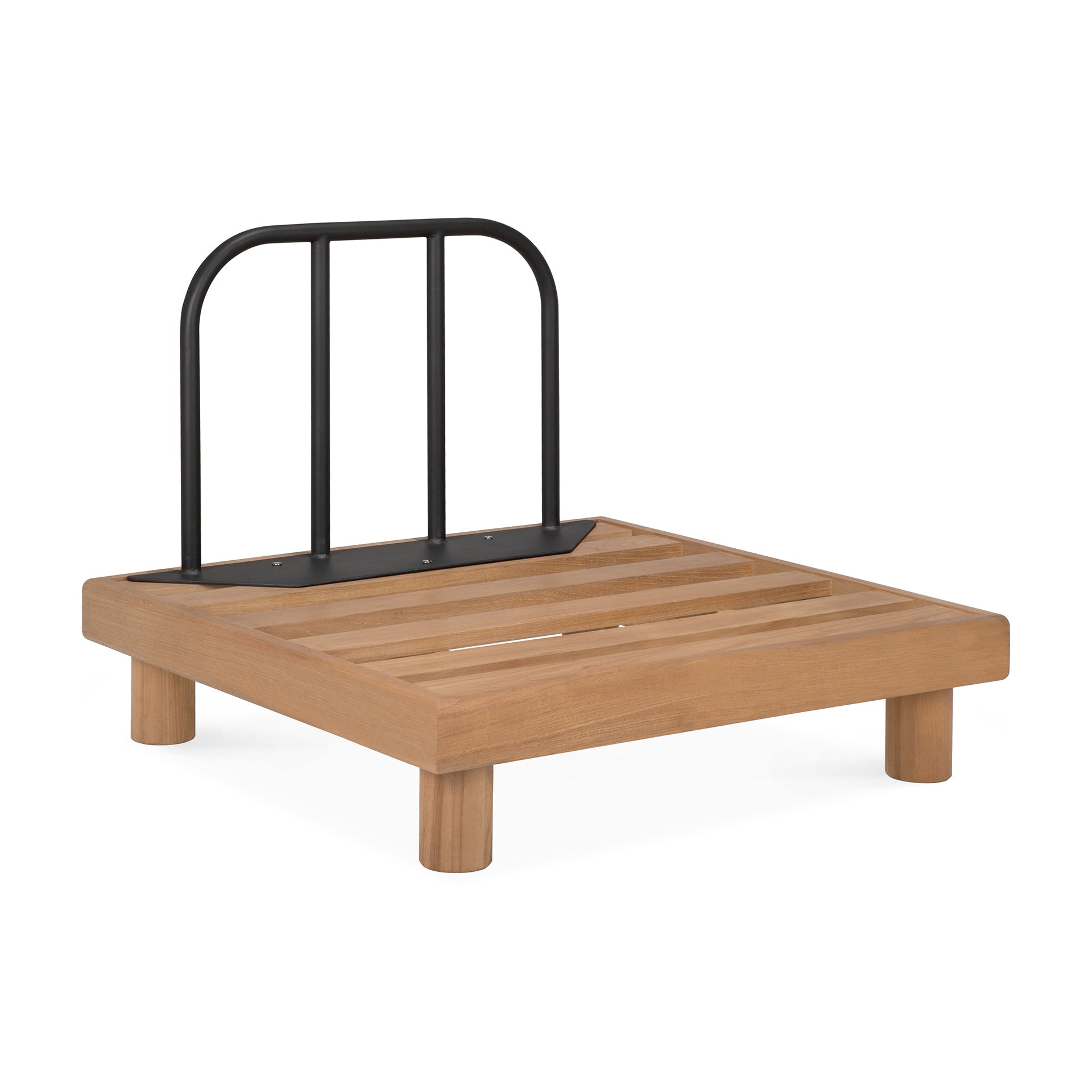 Monocle outdoor modular sofa frame - teak - aluminium - 1 seater White Cliff Studio Outdoor Sofa