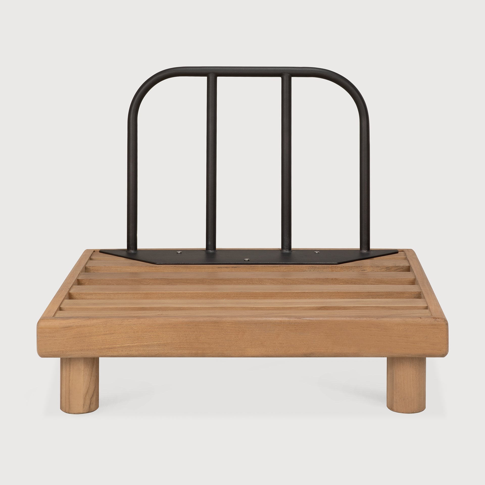 Monocle outdoor modular sofa frame - teak - aluminium - 1 seater White Cliff Studio Outdoor Sofa