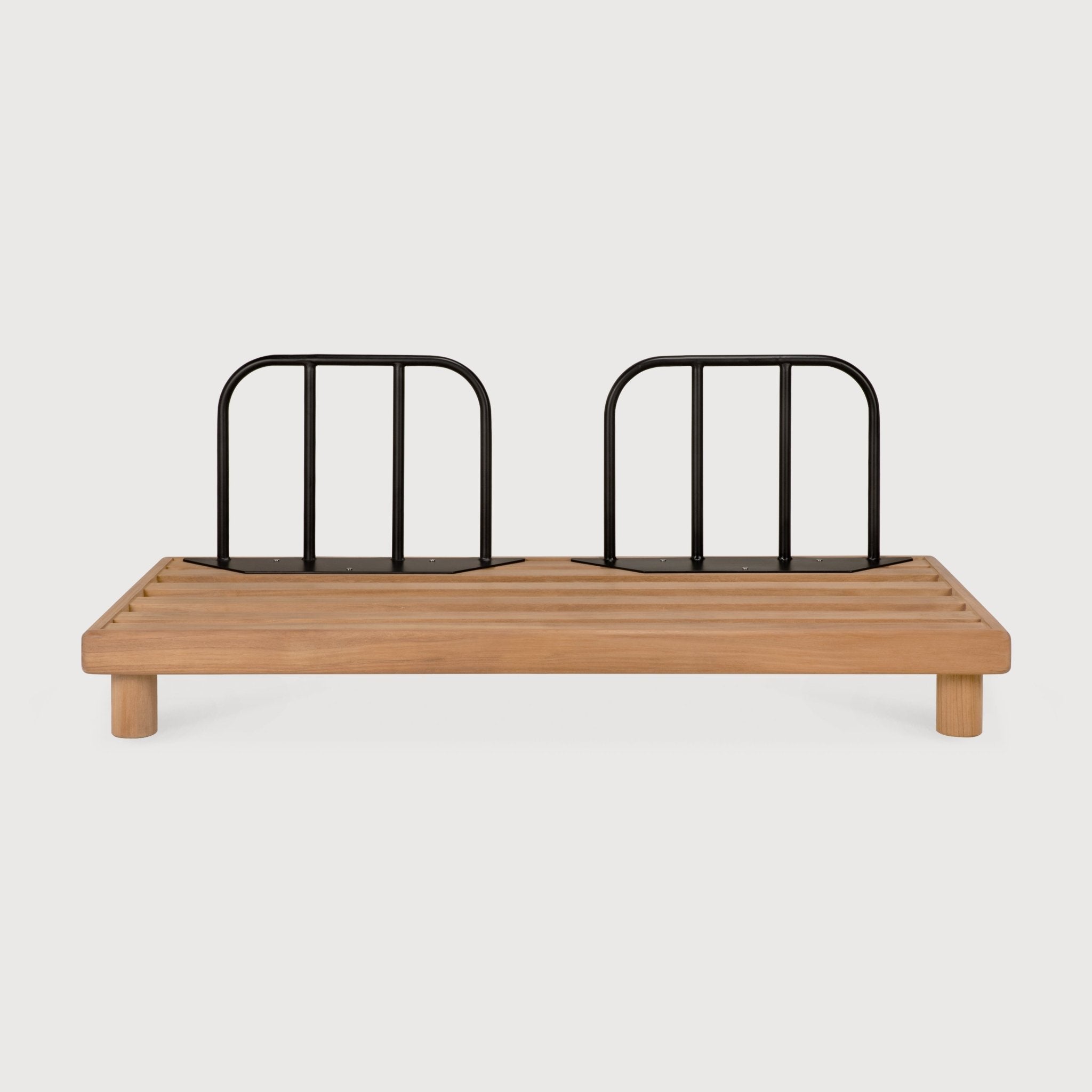 Monocle outdoor modular sofa frame - teak - aluminium - 2 seater White Cliff Studio Outdoor Sofa