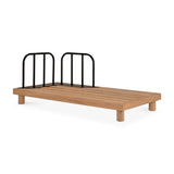 Monocle outdoor modular sofa frame - teak - aluminium - day bed with L arm White Cliff Studio Outdoor Sofa