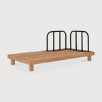 Monocle outdoor modular sofa frame - teak - aluminium - day bed with R arm White Cliff Studio Outdoor Sofa
