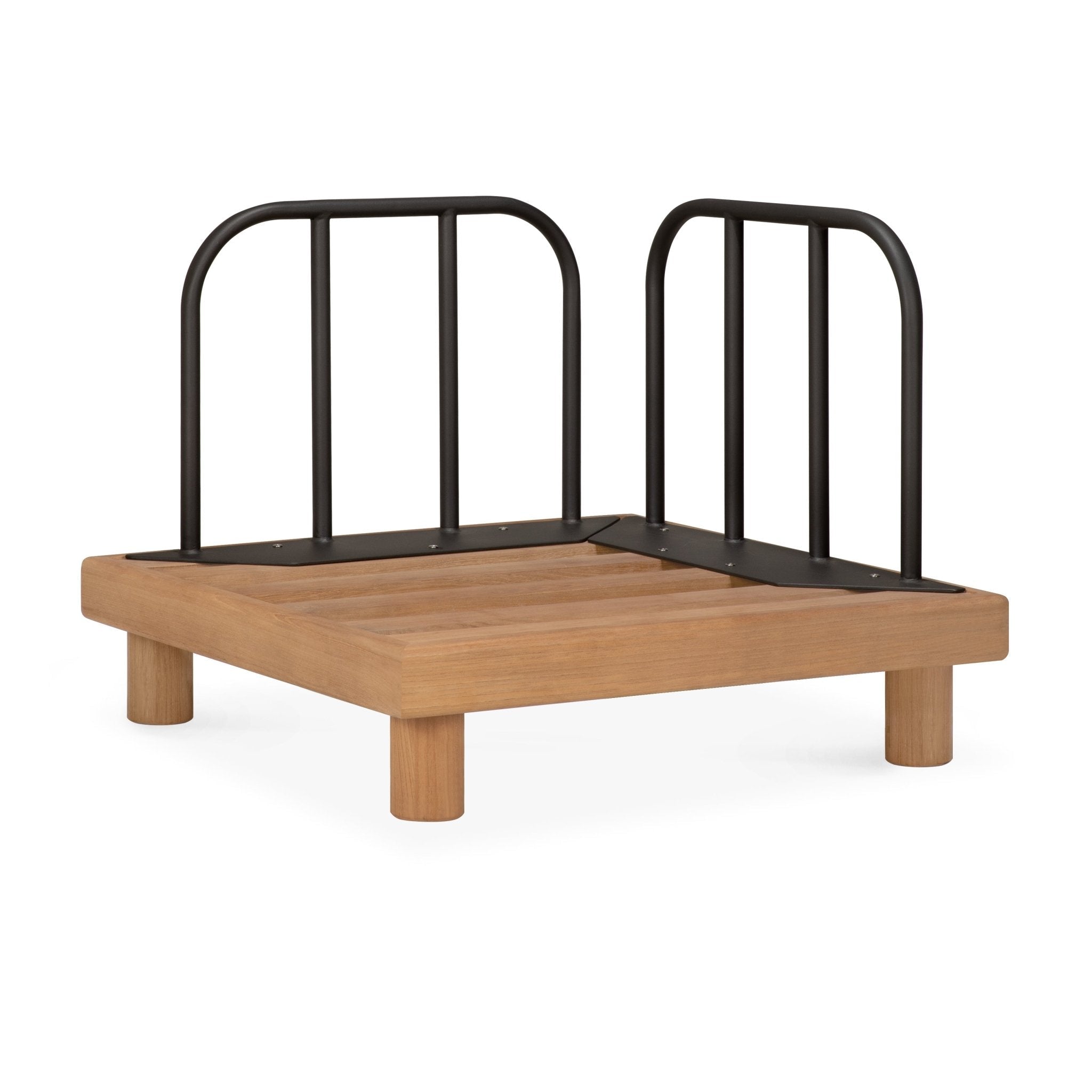 Monocle outdoor modular sofa frame - Teak & Aluminium White Cliff Studio Outdoor Sofa