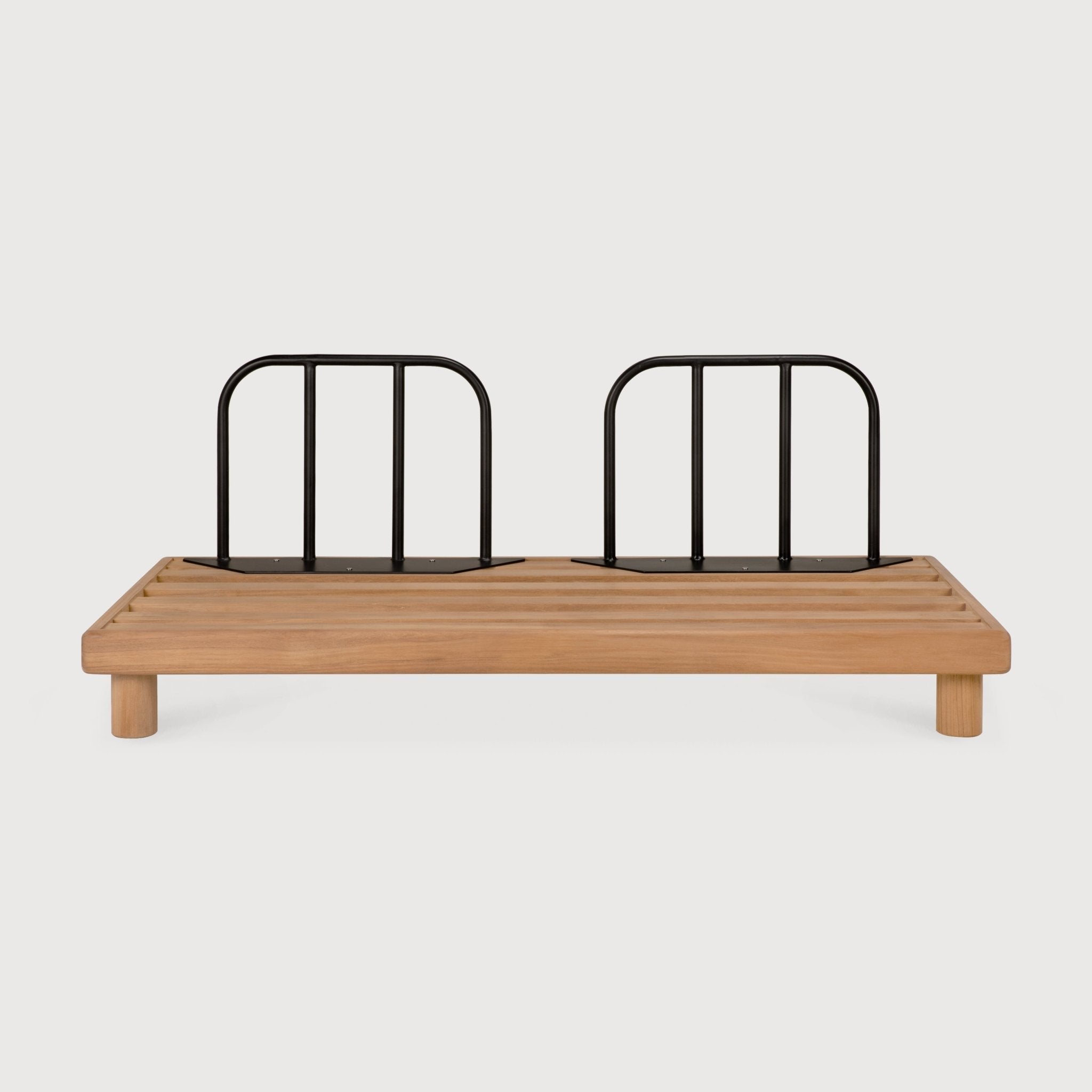 Monocle outdoor modular sofa frame - Teak & Aluminium White Cliff Studio Outdoor Sofa