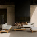 Monocle outdoor modular sofa - White fabric White Cliff Studio Outdoor Sofa