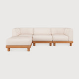 Monocle outdoor modular sofa - White fabric White Cliff Studio Outdoor Sofa