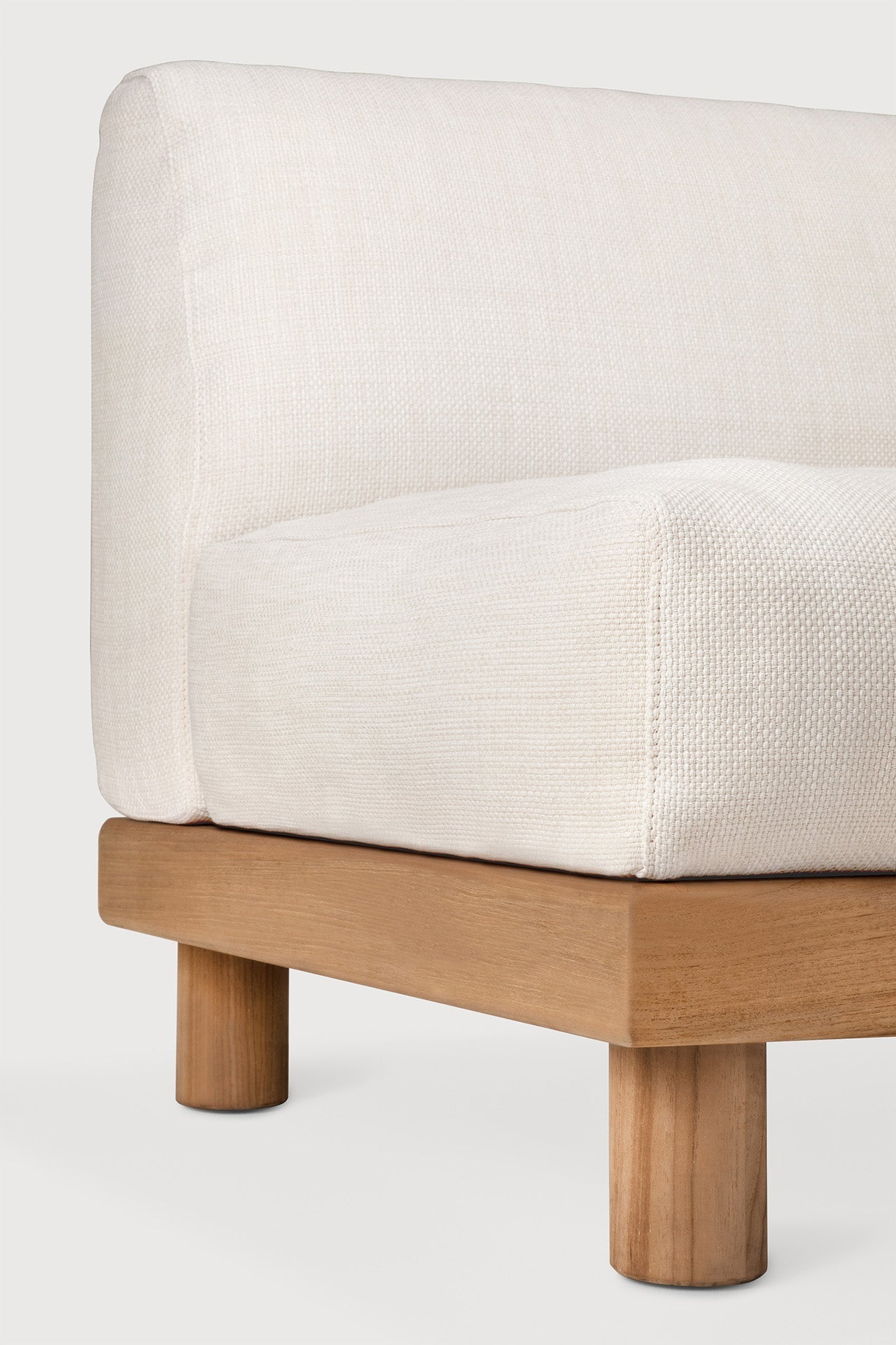 Monocle outdoor modular sofa - White fabric White Cliff Studio Outdoor Sofa