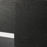 Monolit console - varnished oak - black - 2 drawers White Cliff Studio Console Table