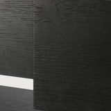 Monolit console - varnished oak - black - 2 drawers White Cliff Studio Console Table