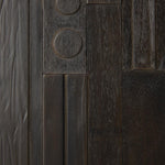 Mosaic sideboard - varnished teak - off black - 3 doors White Cliff Studio Sideboard