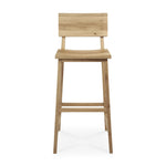 N4 bar stool - varnished oak White Cliff Studio Bar Stool