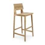 N4 bar stool - varnished oak White Cliff Studio Bar Stool