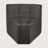 N701 3-Seat Sofa in Dark Grey fabric by Ethnicraft